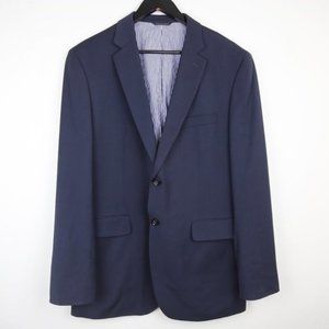 BANANA REPUBLIC Lanificio F.lli Cerruti Blue Wool Sport Coat 44R Stretch